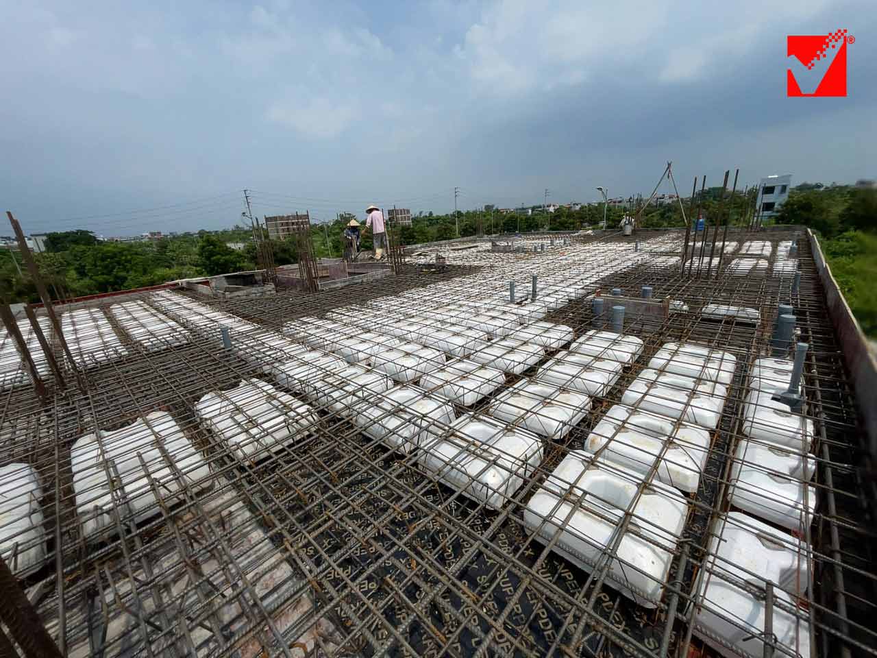Sàn lõi xốp S-VRO công trình Dương Thám - Hà Nam