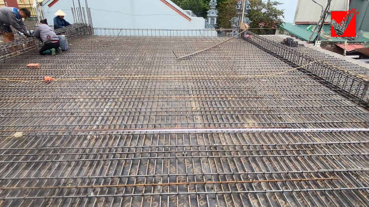 Sàn phẳng lõi xốp công trình Long Nhật - Đông Anh
