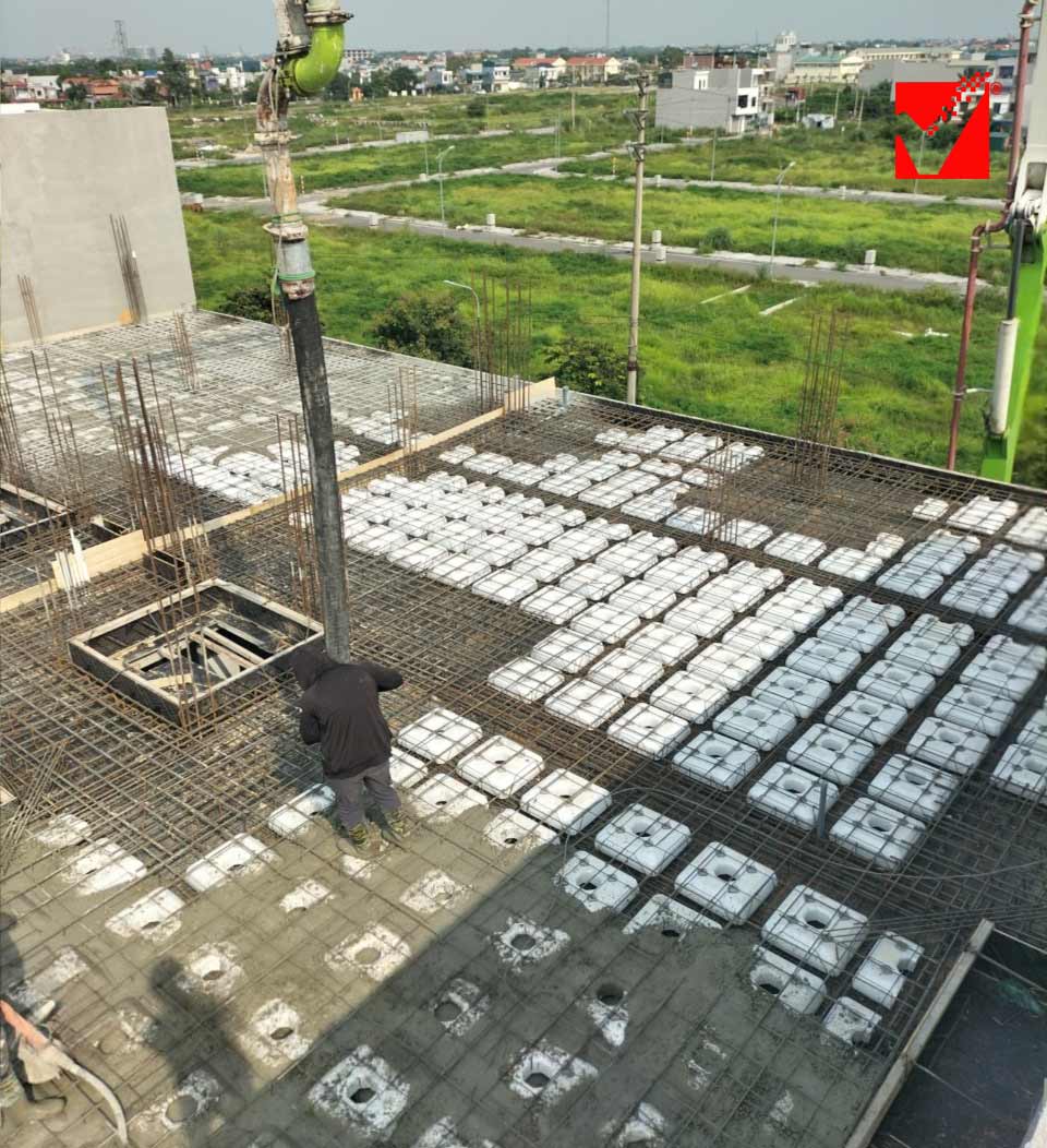 Sàn VRO công trình Nhà liền kề KĐT Liêm Chính - Hà Nam