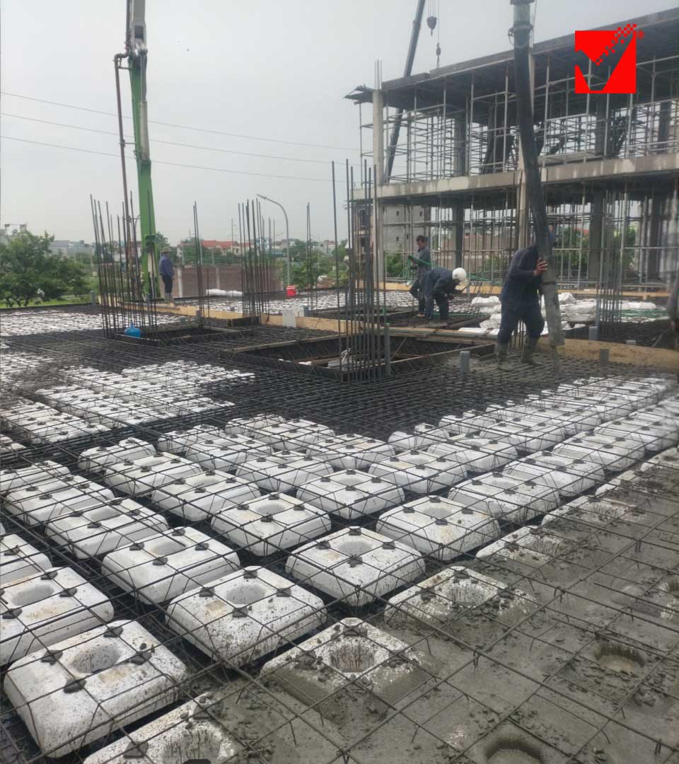 Sàn VRO công trình Nhà liền kề KĐT Liêm Chính - Hà Nam
