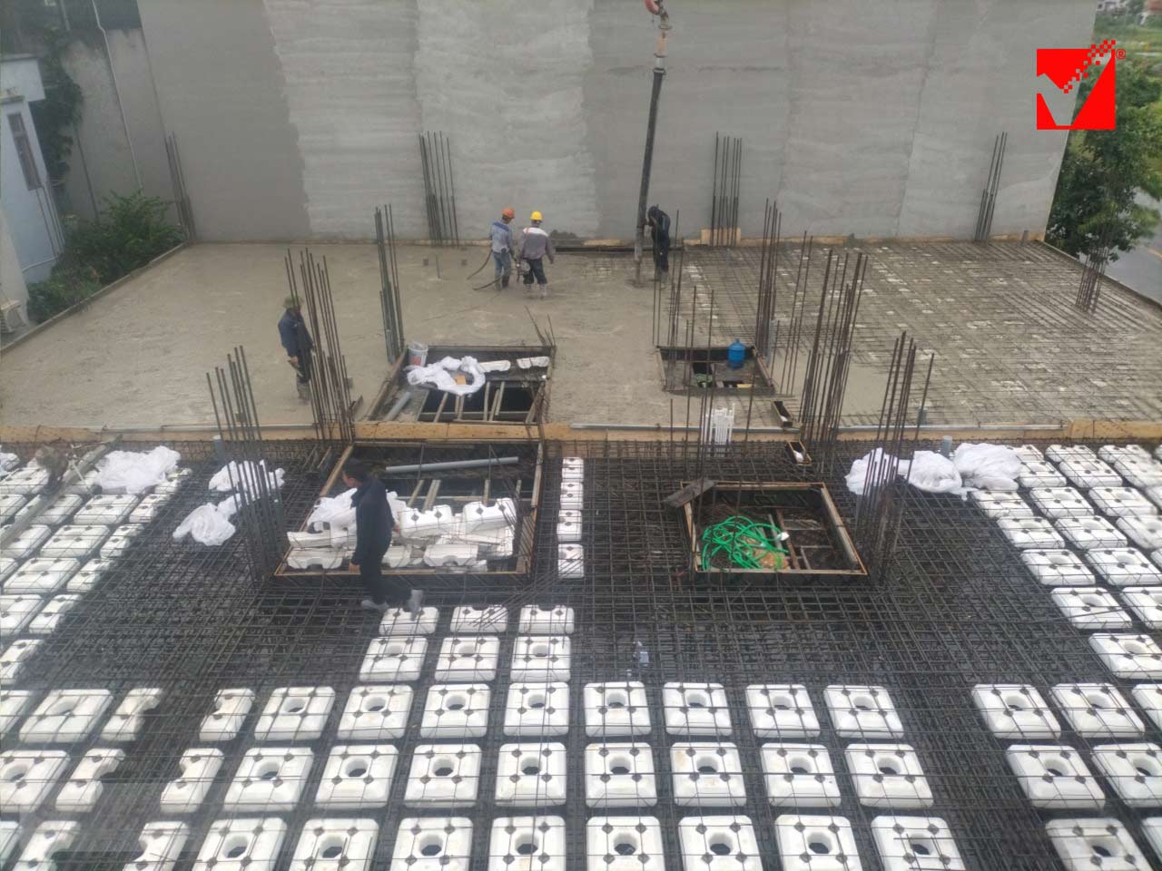 Sàn VRO công trình Nhà liền kề KĐT Liêm Chính - Hà Nam