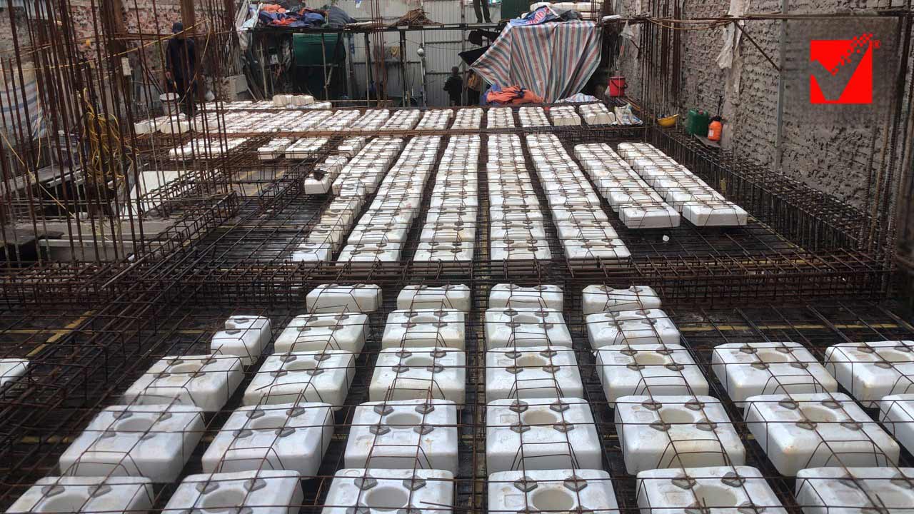 Ứng dụng sàn xốp VRO công trình Hoàng Quyết - Bạch Mai, HN
