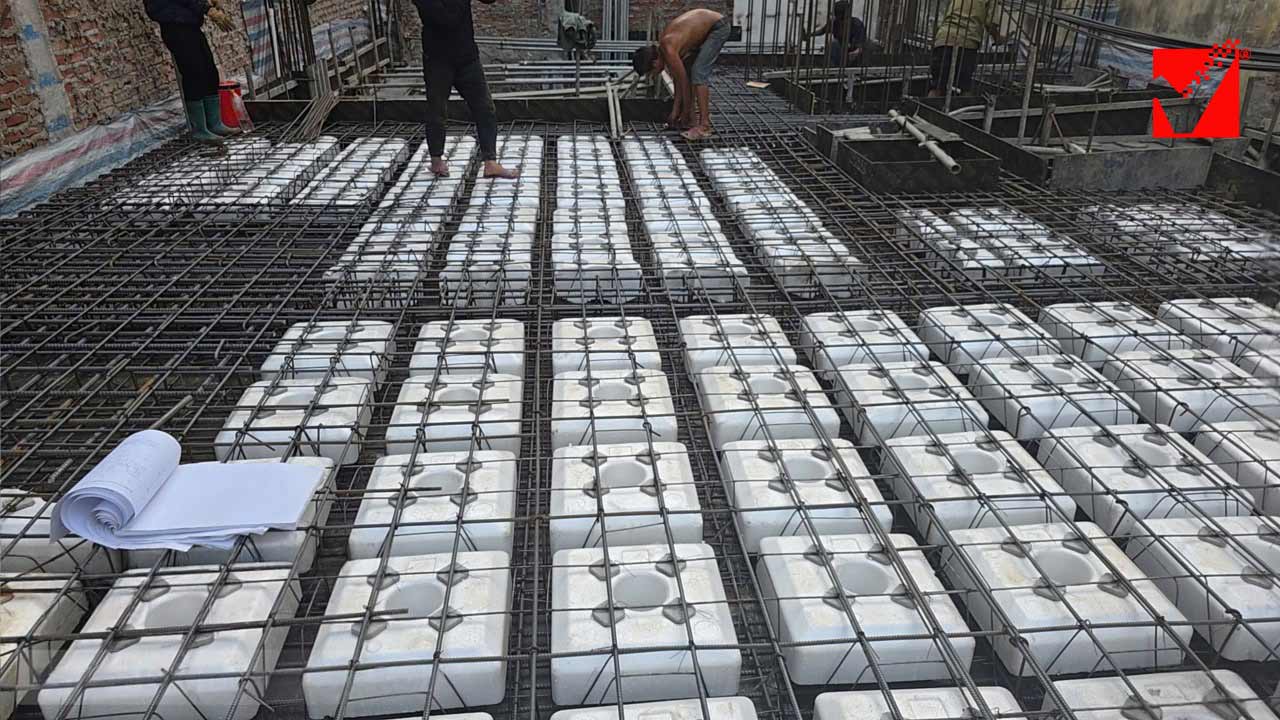 Ứng dụng sàn xốp VRO công trình Hoàng Quyết - Bạch Mai, HN