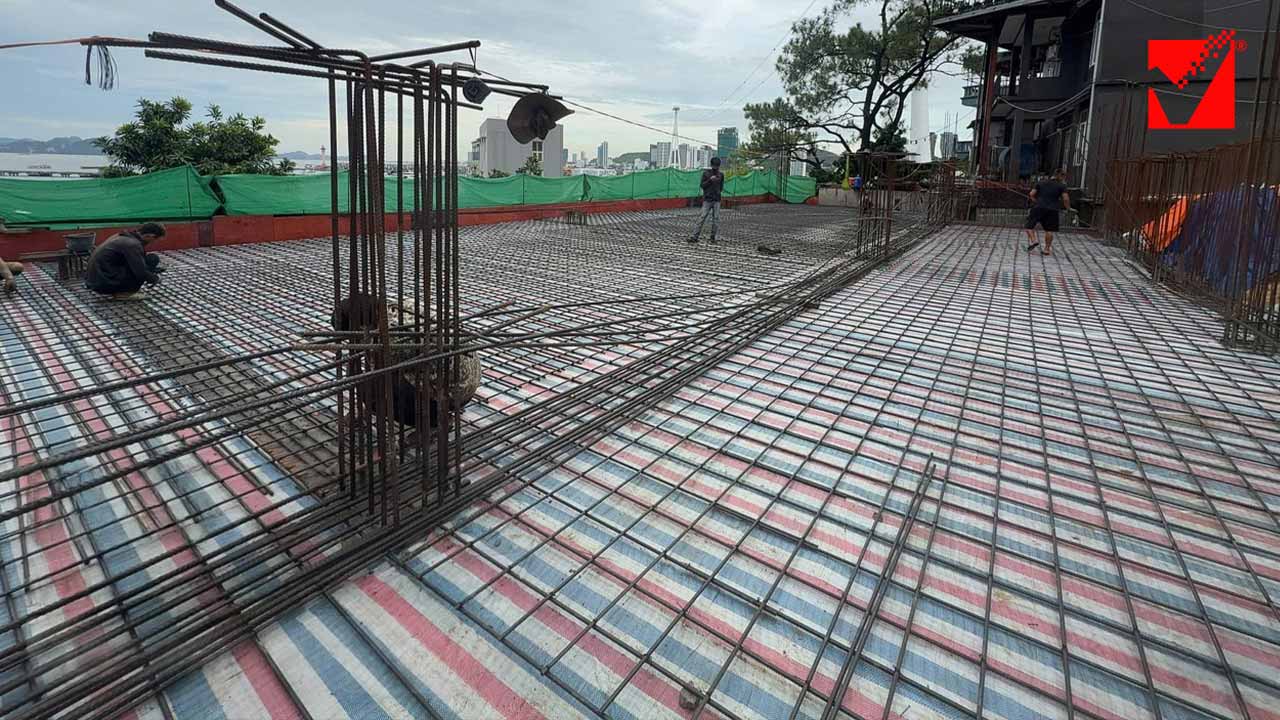 Dự án Sun Villa Hạ Long thi công sàn phẳng VRO