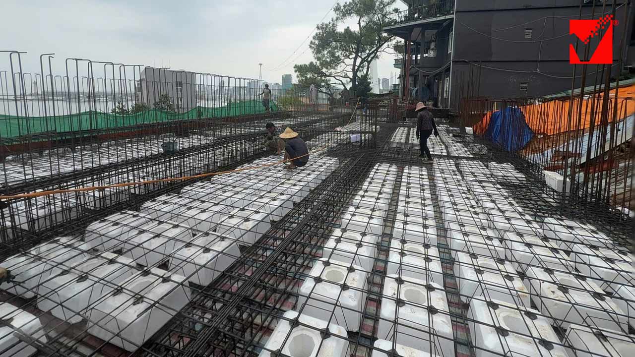 Dự án Sun Villa Hạ Long thi công sàn phẳng VRO