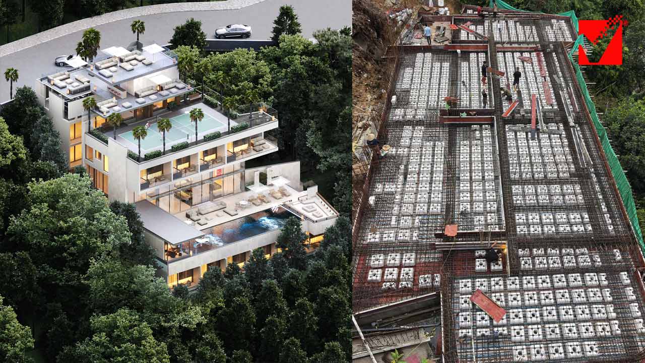 Dự án Sun Villa Hạ Long thi công sàn phẳng VRO
