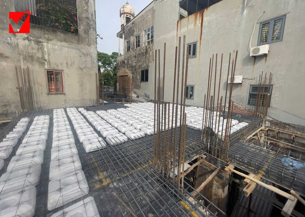 Sàn phẳng lõi sốp S-VRO công trình Hà Trâm - Bắc Giang