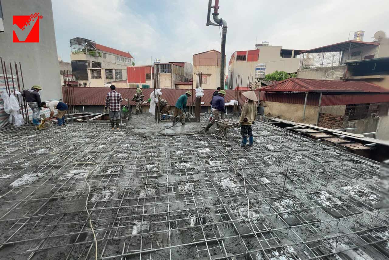 Sàn phẳng lõi sốp S-VRO công trình Hà Trâm - Bắc Giang