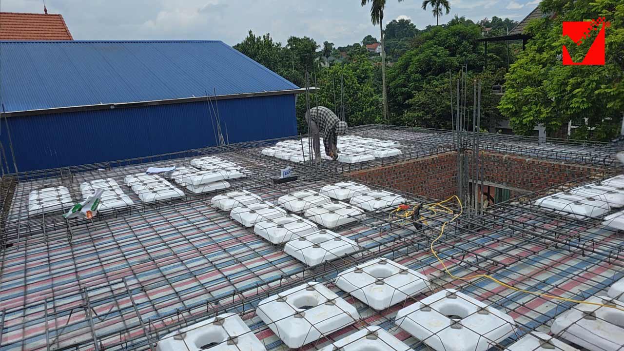 Sàn xốp công trình Nguyễn Hưng - Chương Mỹ, HN