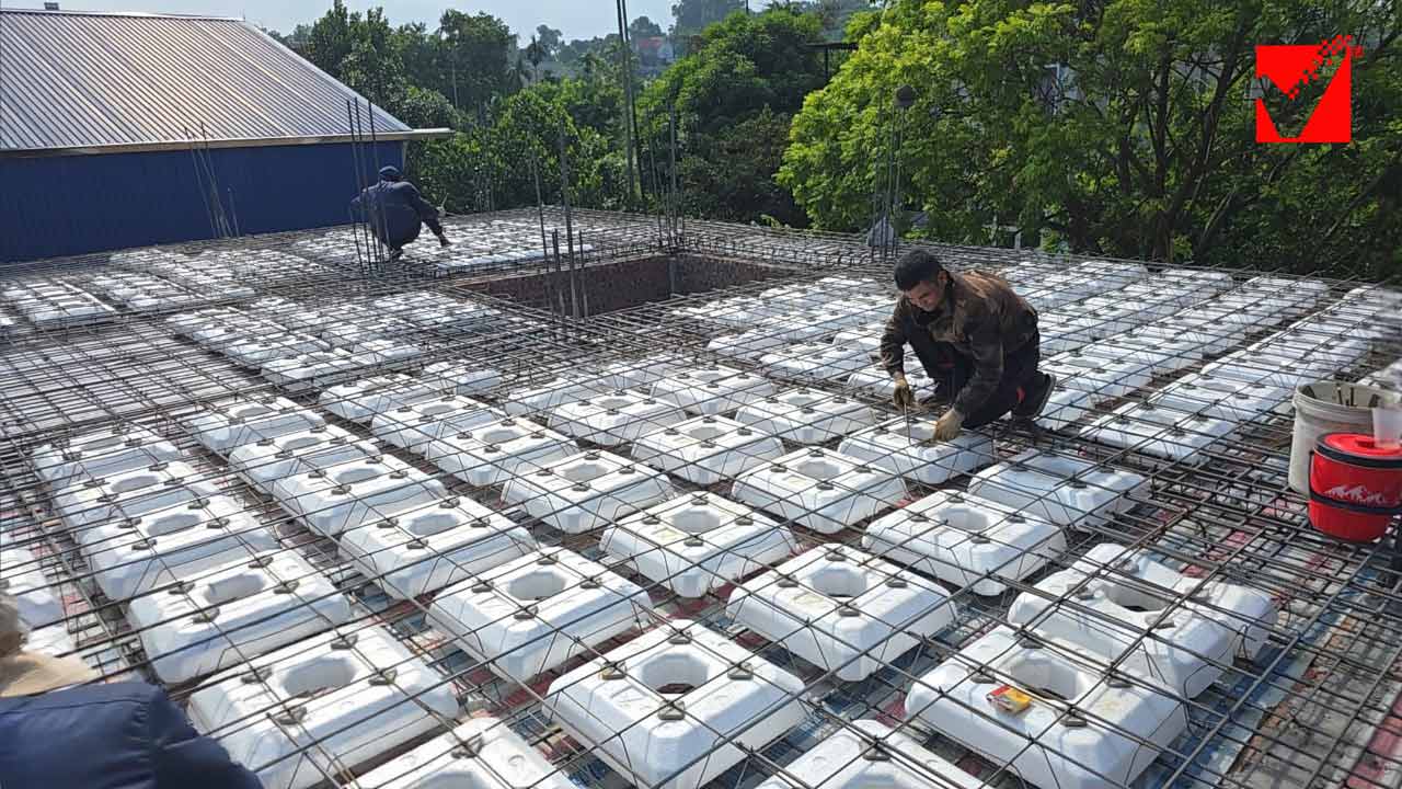 Sàn xốp công trình Nguyễn Hưng - Chương Mỹ, HN