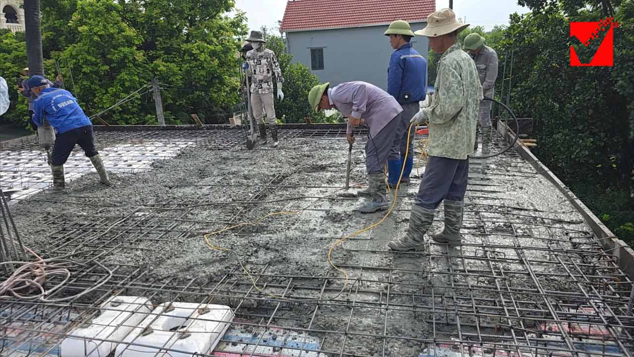 Sàn xốp công trình Nguyễn Hưng - Chương Mỹ, HN