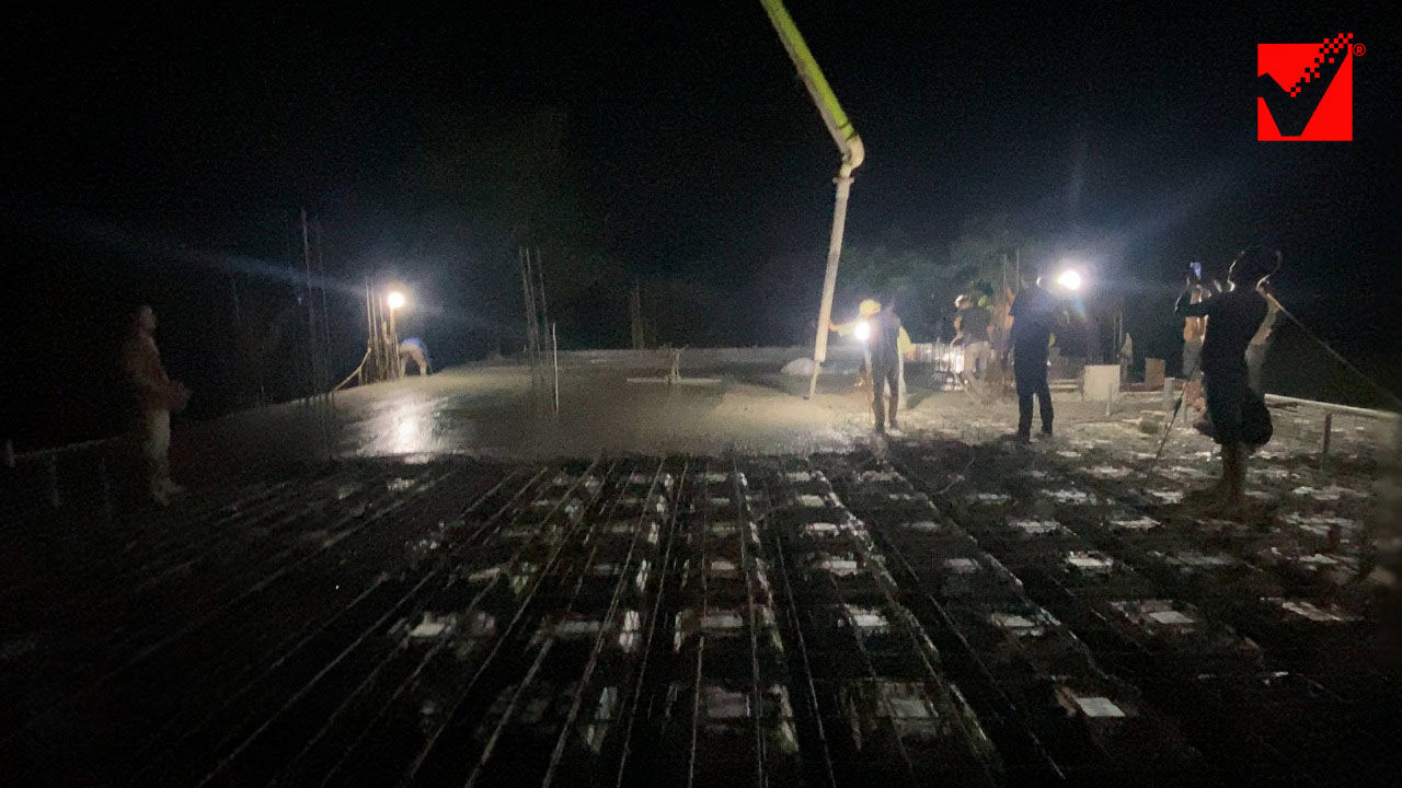 Thi công sàn hộp xốp VRO công trình Tuân Trang - Tuyên Quang