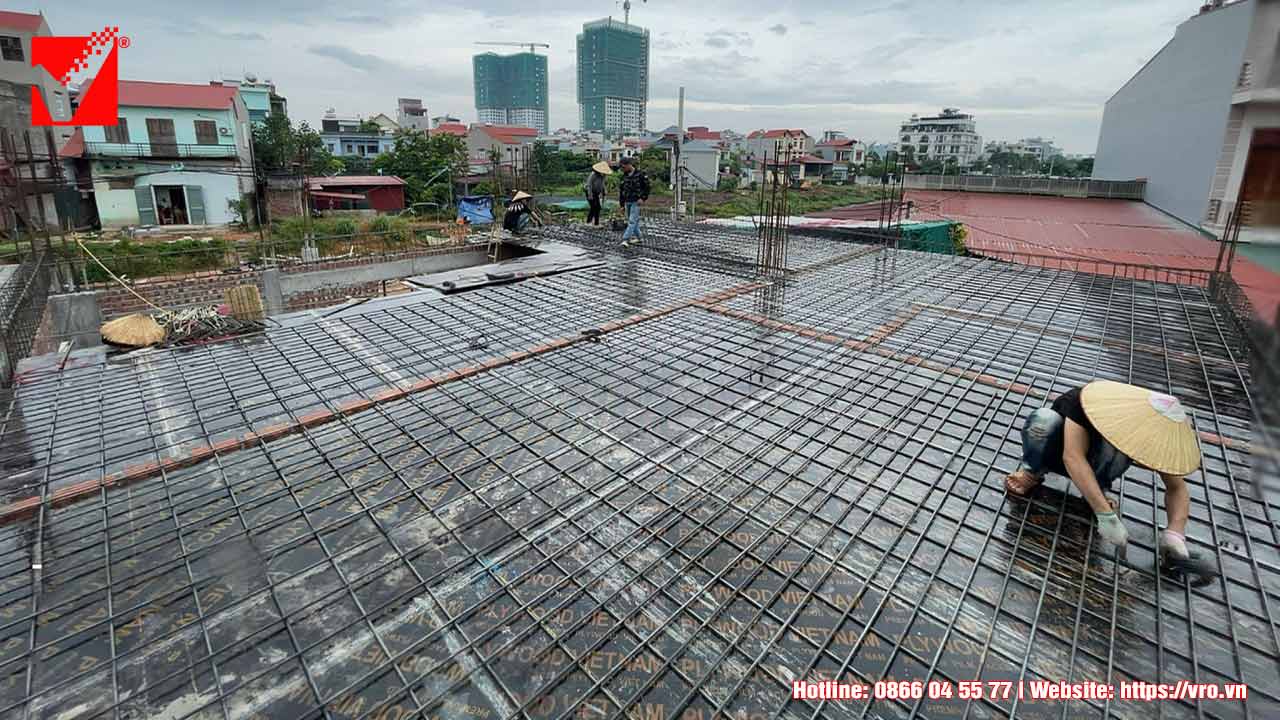 Kết cấu lõi xốp S-VRO công trình Văn Đông - Bắc Giang