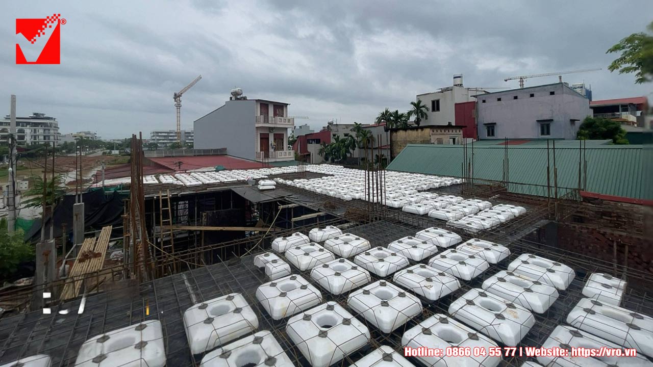 Kết cấu lõi xốp S-VRO công trình Văn Đông - Bắc Giang