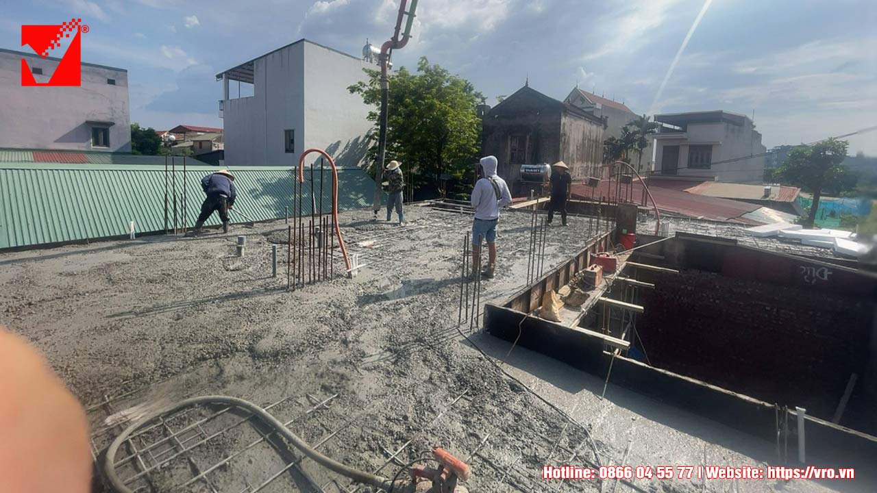 Kết cấu lõi xốp S-VRO công trình Văn Đông - Bắc Giang