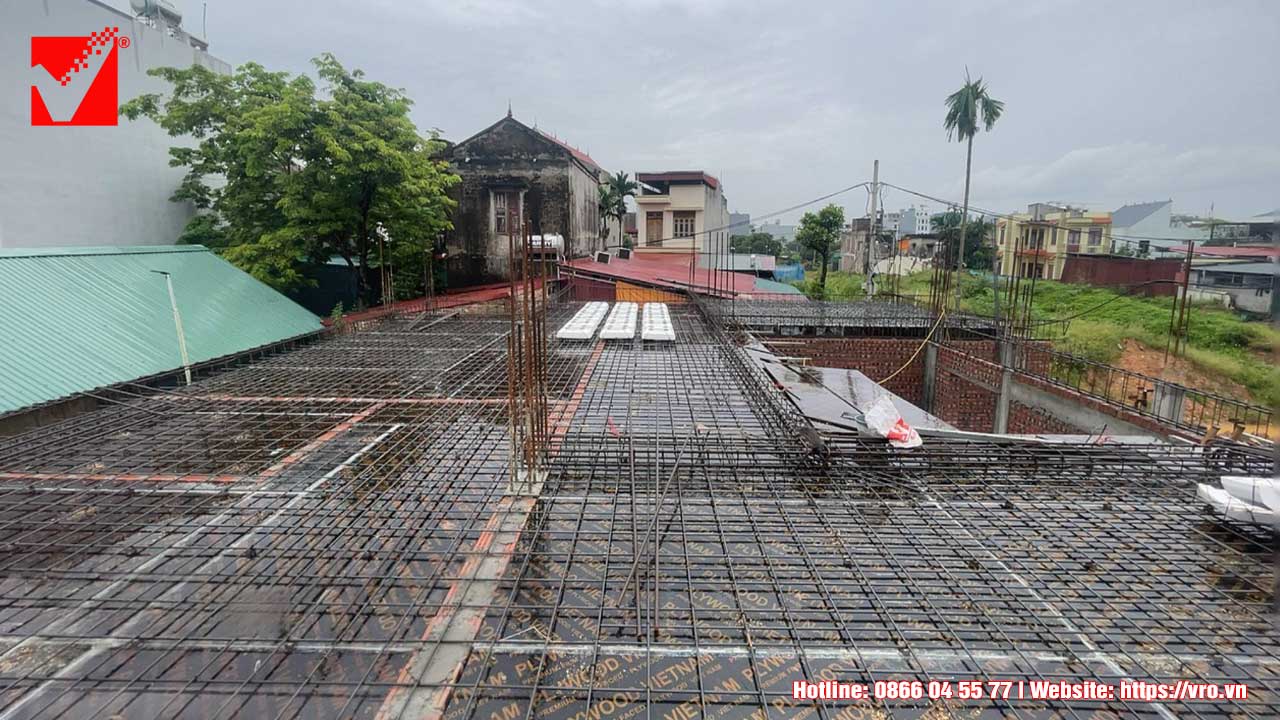 Kết cấu lõi xốp S-VRO công trình Văn Đông - Bắc Giang