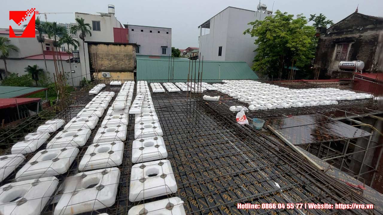 Kết cấu lõi xốp S-VRO công trình Văn Đông - Bắc Giang