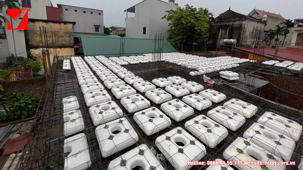 Kết cấu lõi xốp S-VRO công trình Văn Đông - Bắc Giang