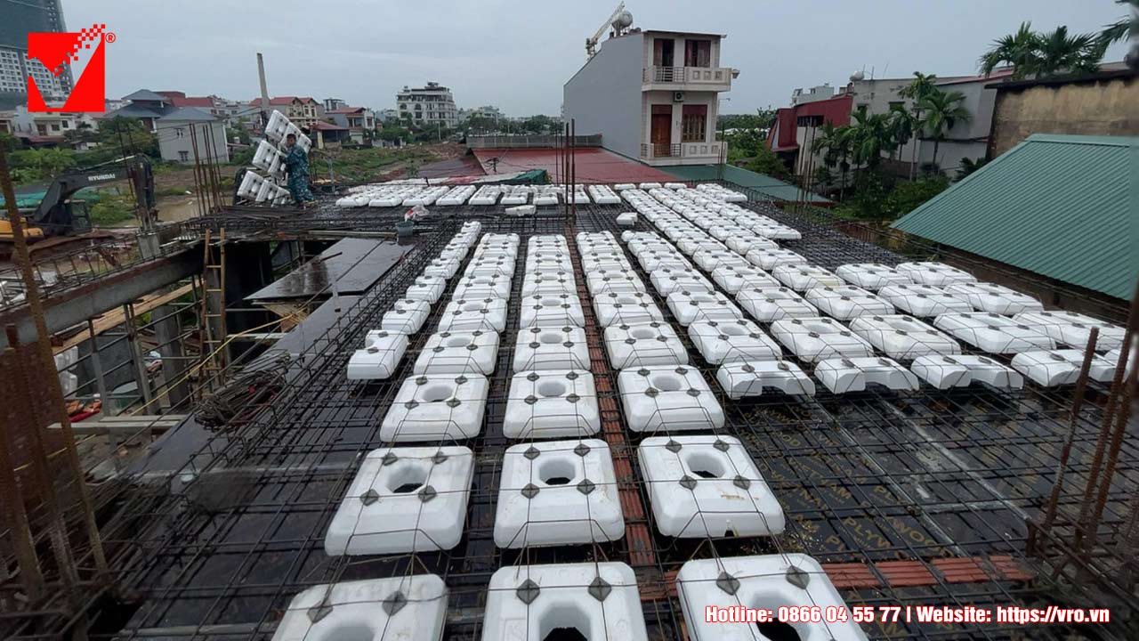 Kết cấu lõi xốp S-VRO công trình Văn Đông - Bắc Giang