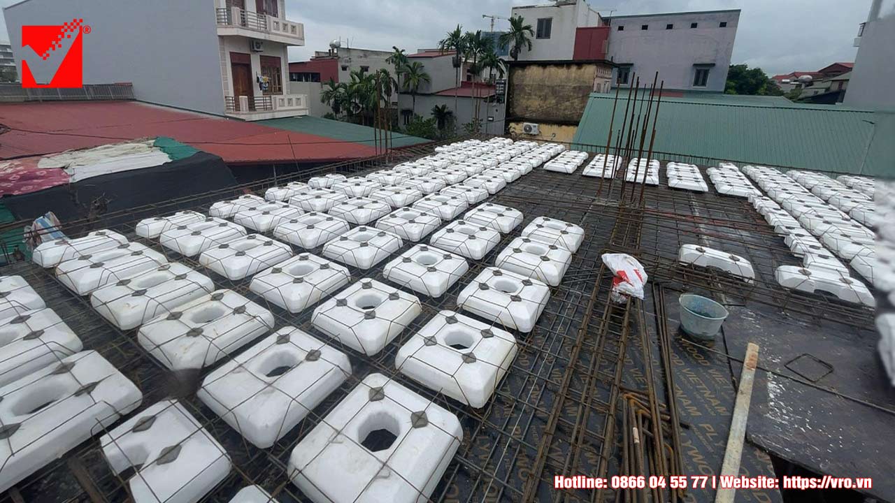 Kết cấu lõi xốp S-VRO công trình Văn Đông - Bắc Giang