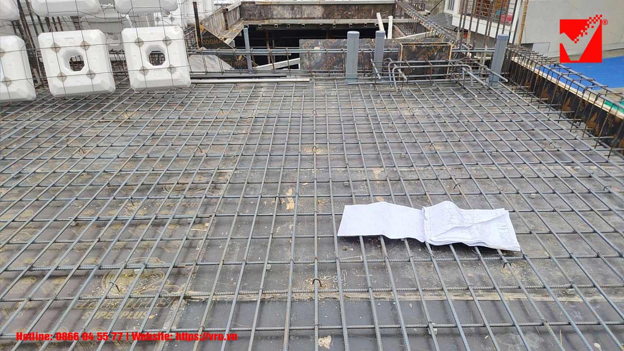 Sàn không dầm VRO biệt thự Gia Bảo tại Hải Phòng