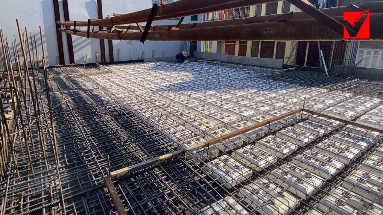 Sàn rỗng lõi xốp VRO công trình Thu Hương - Hà Nội